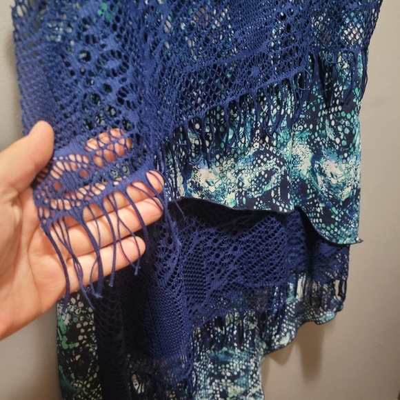 Yvonne Marie Sleeveless Fringe Tunic M - Picture 6 of 9